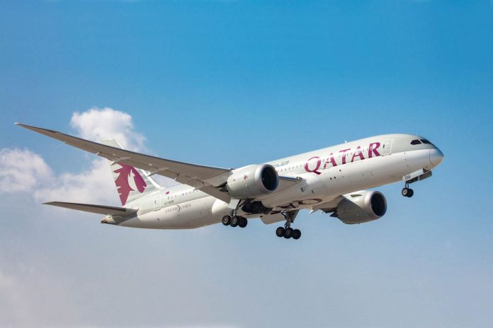 Pesawat Qatar Airways.