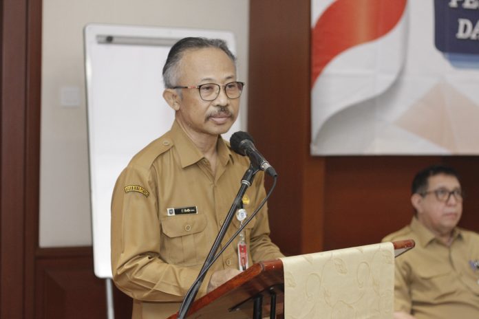 The Director General of Ditjen Bina Pemdes Eko Prasetyanto Purnomo Putro opened the 2023 PKAD Trainer Refreshment and Village Government Apparatus Trainer Certification in Jakarta (Picture: THE EDITOR)