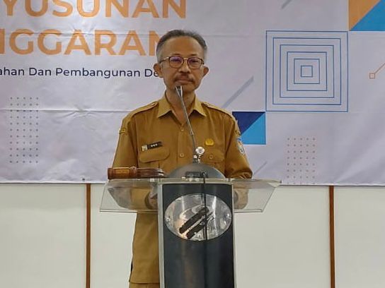 Director General of Bina Pemdes Eko Prasetyanto in the Consolidating the Preparation and Implementation of the PIU Cross Component Program Budget Phase I P3PD for the 2023 Fiscal Year Workshop (Picture: THE EDITOR)