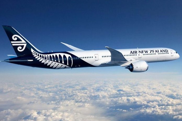 Ilustrasi pesawat Air New Zealand.