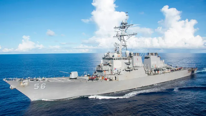 Kapal perang USS John S McCain.