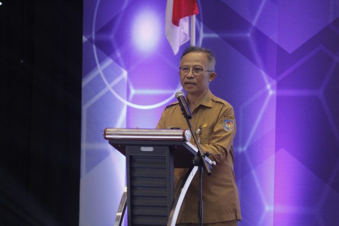 The Director General (Dirjen) of Village Government Development (Bina Pemdes) of the Ministry of Home Affairs Eko Prasetyanto Purnomo Putro at the Regional Government Stakeholders Strengthening Meeting (Picture: Public Relations of Ditjen Bina Desa/ THE EDITOR)