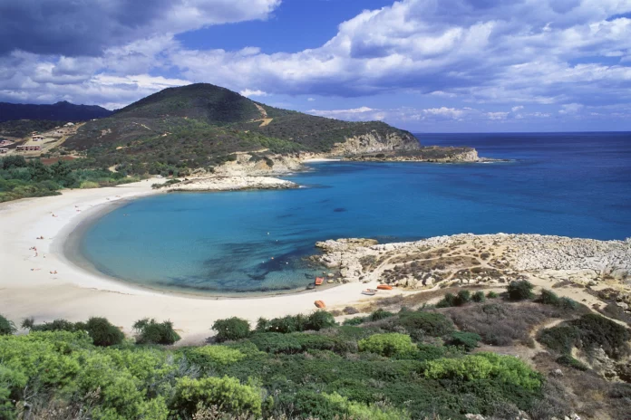 Pantai di Sardinia, Italia.