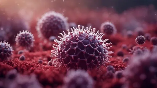 Ilustrasi virus nipah.
