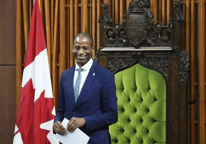 Greg Fergus terpilih sebagai ketua baru Dewan Perwakilan Kanada. (Foto: Sean Kilpatrick/The Canadian Press/AP)