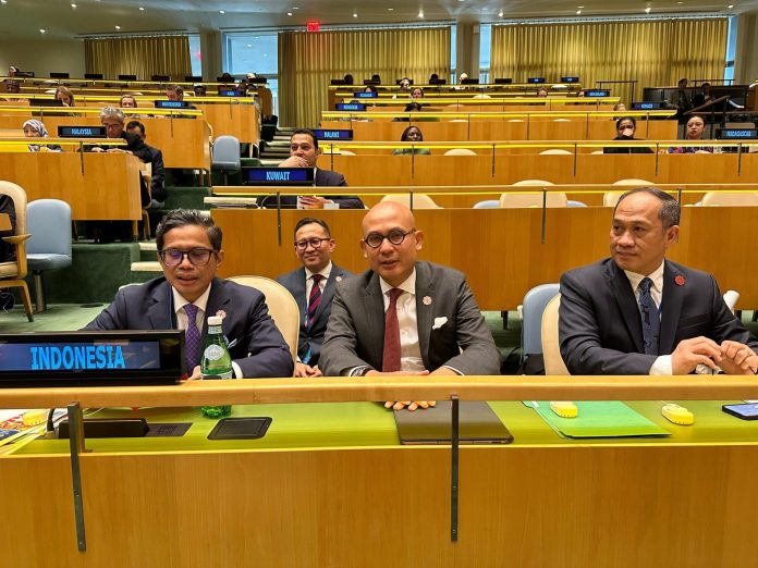 Indonesia kembali terpilih sebagai anggota Dewan HAM PBB. (Foto: X @Kemlu_RI/THE EDITOR)
