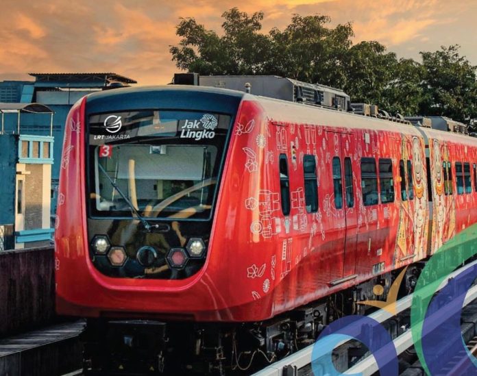 Jakarta LRT. (Photo: Instagram @lrt_jabodebek/THE EDITOR)