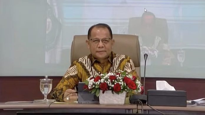 Acting Director General of Village Governance at the Ministry of Home Affairs, La Ode Ahmad P Bolombo (Picture: Youtube/ THE EDITOR)