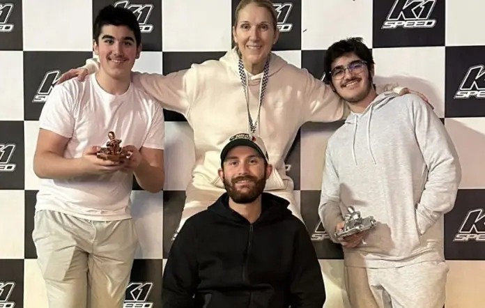 Celine Dion dan ketiga putranya, René-Charles dan si kembar Nelson dan Eddy. (Foto: Instagram @celinedion/THE EDITOR)