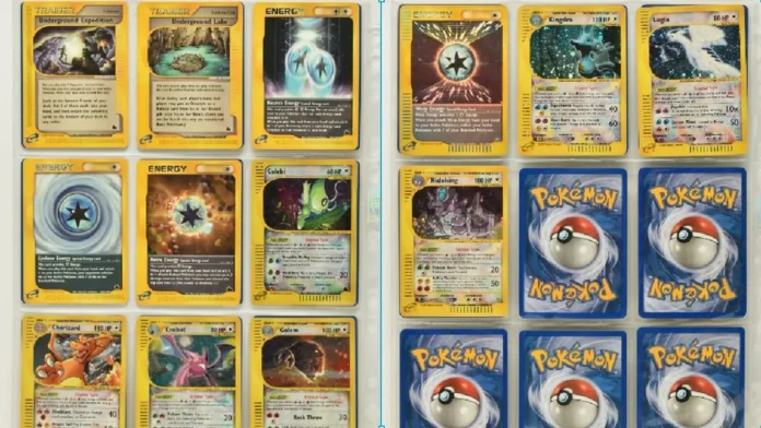 Beberapa kartu dari koleksi besar kartu Pokemon langka yang terjual seharga Rp1,1 miliar. (Foto: Juru lelang Richard Winterton/THE EDITOR)