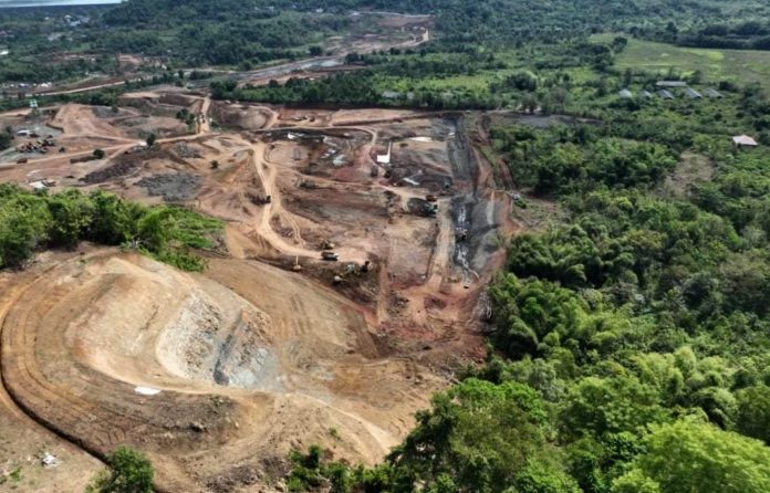 Proses pembangunan Bendungan Jenelata yang berada di di Kabupaten Gowa Provinsi Sulawesi Selatan (Foto: Humas Kementerian PUPR/THE EDITOR)