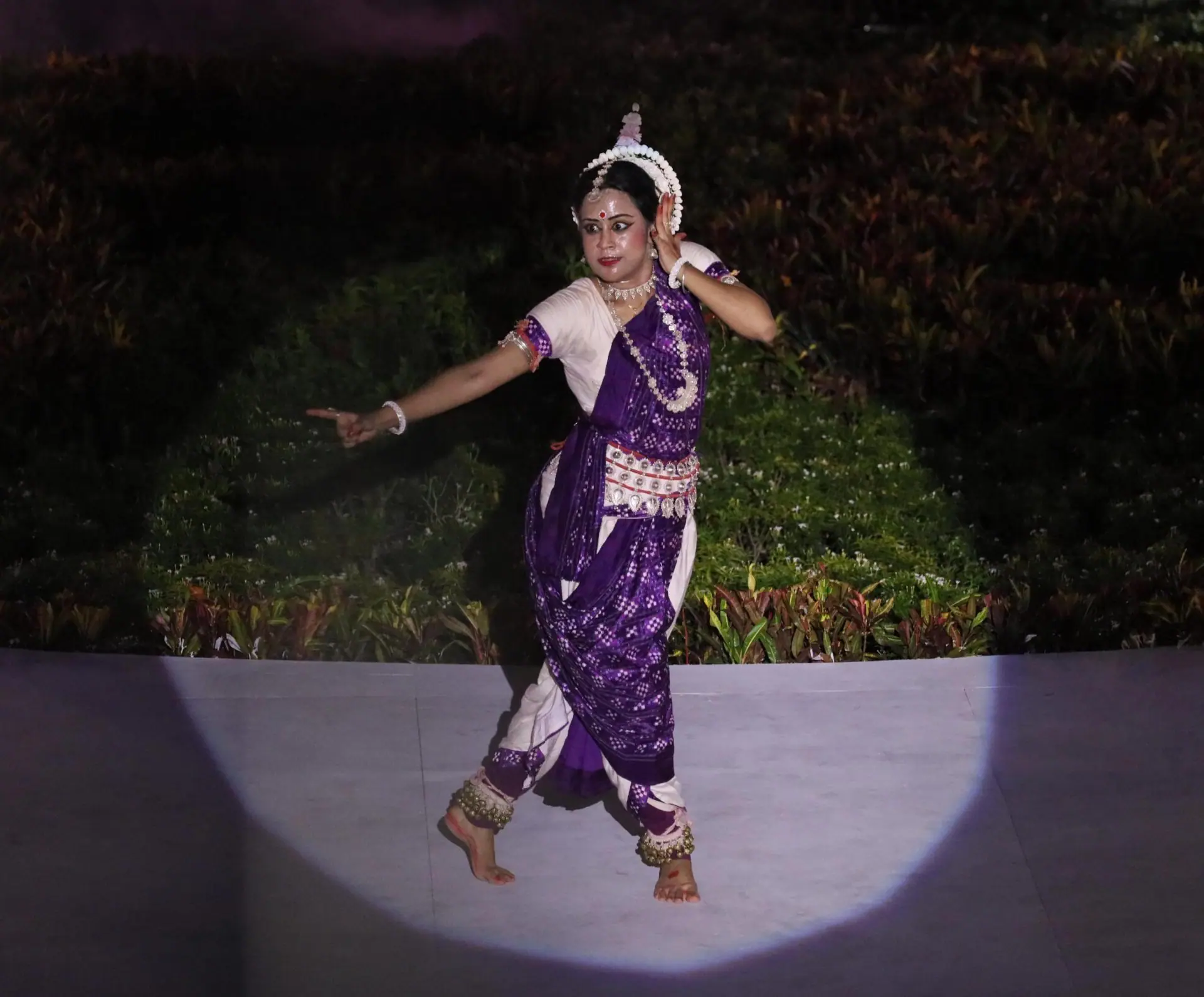 Penari Odissi Sriradha Paul dalam acara F8 (Foto: Humas Pemda Makassar/ THE EDITOR)