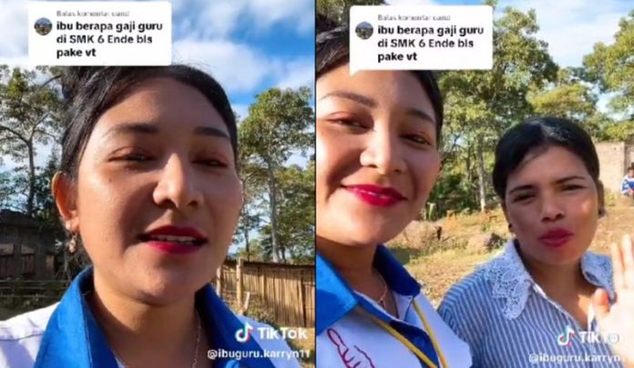 Video guru-guru di Ende, Flores, Nusa Tenggara Timur yang viral di media sosial karena menjelaskan berapa besaran gaji yang mereka terima setiap bulan dari pemerintah Indonesia (Foto: Istimewa/THE EDITOR)