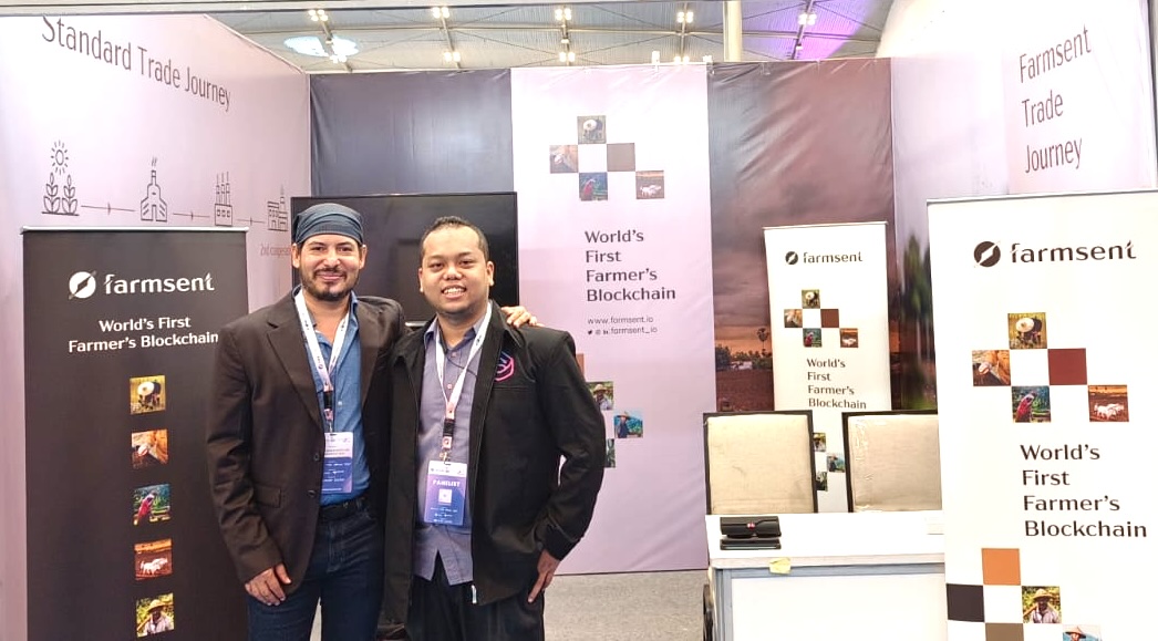 CEO Farmsent Yog Shrusti dan Ketua IRWATA Sabdo Yusmintiarto saat mengikuti pemeran di ICE BSD Jakarta dalam acara Trade Expo Indonesia 2023 (FOTO: Farmsent/THE EDITOR)