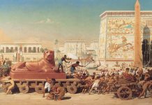 Apa Yang Dibangun Israel Saat Jadi Budak di Mesir? Lukisan dengan judul “Israel di Mesir,” karya Edward Poynter yang dibuat tahun 1867 (FOTO: (armstronginstitute.org)