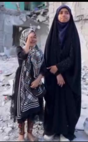 A student who left her school in southern Iran (Arab region) minutes before the attack, speaking about her classmates in a video posted online, while standing among the ruins of the school (Photo: The Asian).
