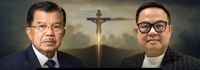 Ilustrasi (kiri) Wakil Presiden ke-10 dan ke-12 Jusuf Kalla dan (kanan) Pendeta Lukas Kusuma dari Bethany Miracle Center (FOTO: Youtube di Bethany Miracle Center (BMC).