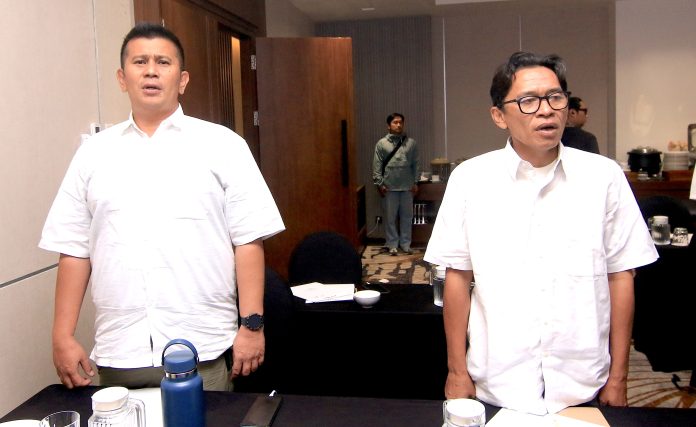 (Kanan) Robert Ginting tengah menghadiri acara peresmian para pengurus ORADO DIY pada Kamis, 13 Agustus 2026 malam (Foto: Istimewa).